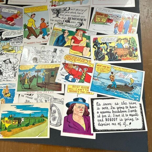 Vtg Postcards Lot of 20 **Random Selection!** Texas Funny Color Humor Laff Gram - Picture 6 of 8